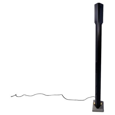 Italian Black Steel, Brass and Sandstone Totem Floor Lamp by Takahama for Sirrah,1980-GDD-1135881