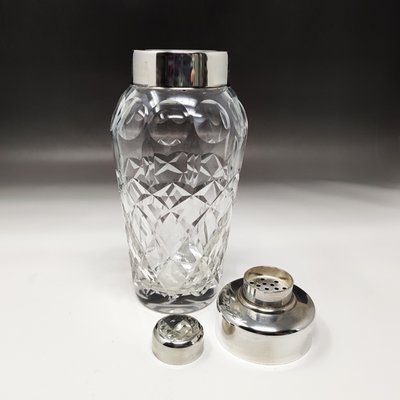 Italian Bohemian Cut Crystal Cocktail Shaker, 1950s-QGR-1156207