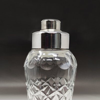 Italian Bohemian Cut Crystal Cocktail Shaker, 1950s-QGR-1156207