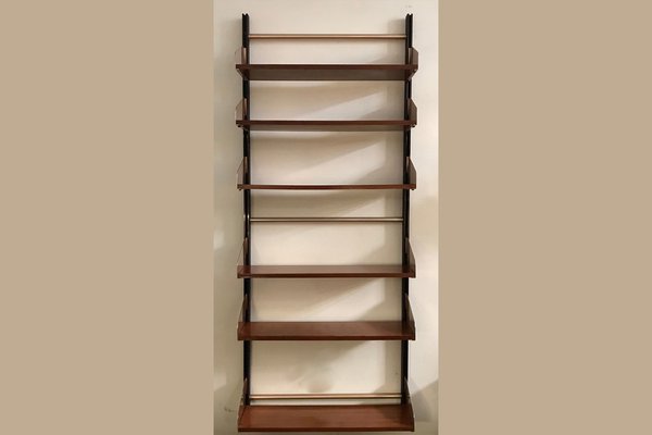 Italian Bookcase with Adjustable Shelves from Feal, 1960s-DPP-1245719