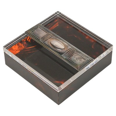 Italian Box with Tortoiseshell Effect, 1980s-LYQ-1731287