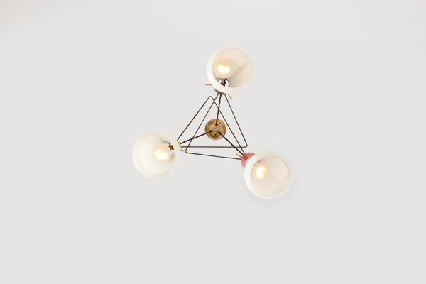 Italian Brass Cascade Ceiling Lamp, Italy-SFD-1323287