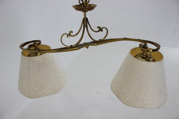 Italian Brass Ceiling Light, 1970s-TZ-1386441