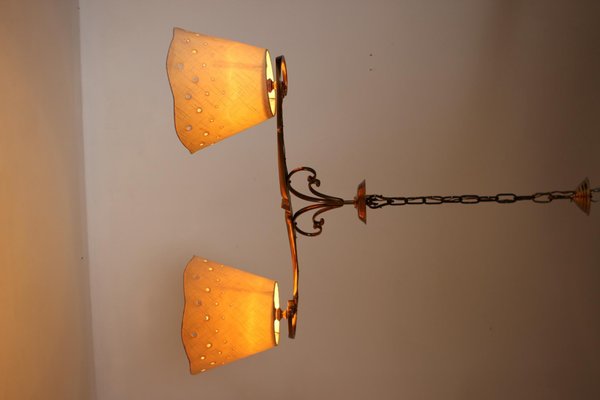 Italian Brass Ceiling Light, 1970s-TZ-1386441