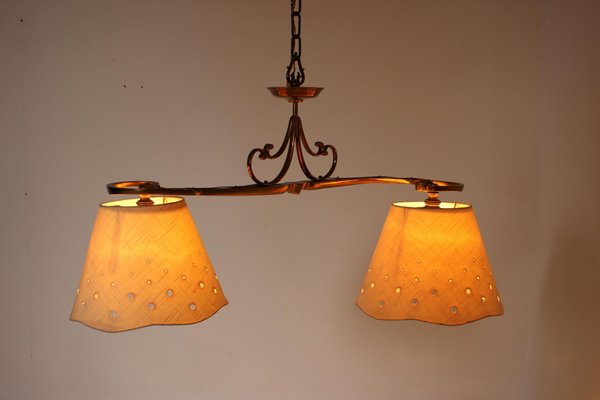 Italian Brass Ceiling Light, 1970s-TZ-1386441