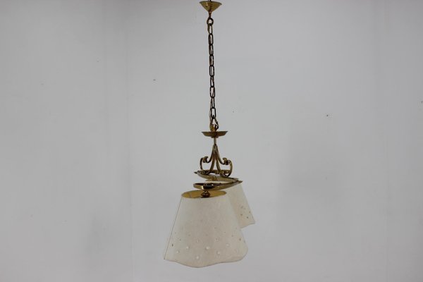 Italian Brass Ceiling Light, 1970s-TZ-1386441