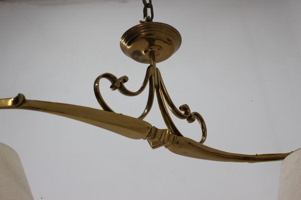 Italian Brass Ceiling Light, 1970s-TZ-1386441