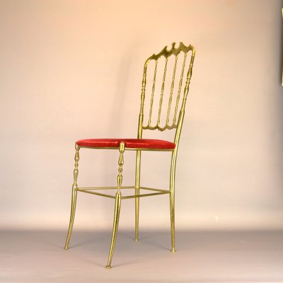 Italian Brass Chair Model Chiavari, 1950s-AOU-1719282