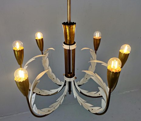 Italian Brass Chandeliers, Set of 2-FGA-923344