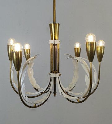 Italian Brass Chandeliers, Set of 2-FGA-923344