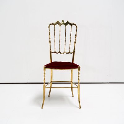 Italian Brass Chiavari Side Chair-SV-958863