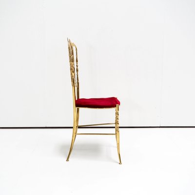 Italian Brass Chiavari Side Chair-SV-958863