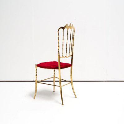 Italian Brass Chiavari Side Chair-SV-958863