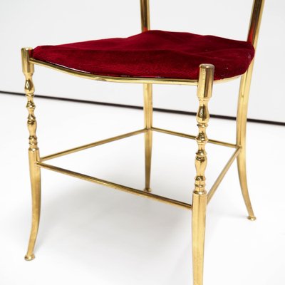 Italian Brass Chiavari Side Chair-SV-958863