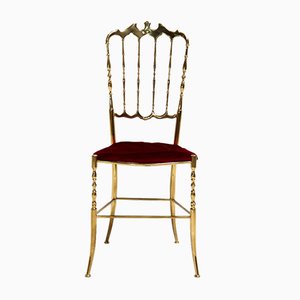 Italian Brass Chiavari Side Chair-SV-958863