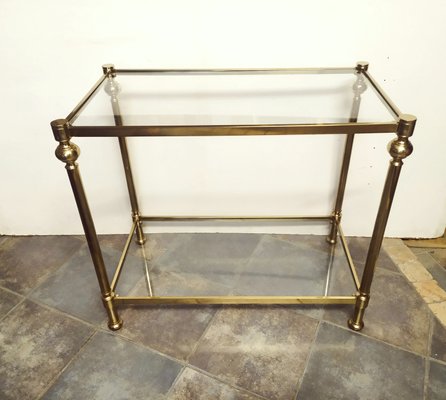 Italian Brass Console, 1970s-EI-2028935