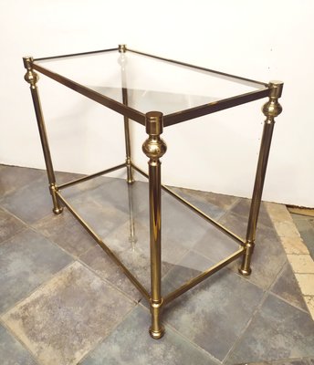 Italian Brass Console, 1970s-EI-2028935