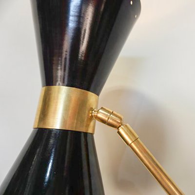 Italian Brass Floor Lamp, 1960s-WLO-1402400