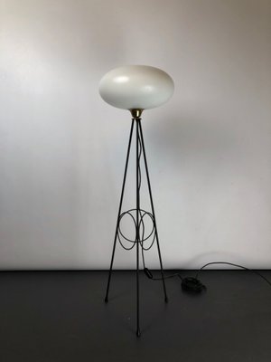 Italian Brass Floor Lamp from Stilnovo, 1950s-OT-859513