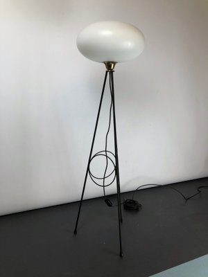 Italian Brass Floor Lamp from Stilnovo, 1950s-OT-859513