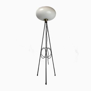 Italian Brass Floor Lamp from Stilnovo, 1950s-OT-859513