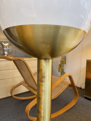 Italian Brass & Glass P428 Floor Lamp by Pia Guidetti Crippa for Luci Italia, 1970s-FUE-845447