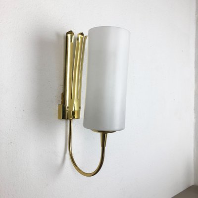 Italian Brass Wall Light Sconces, Italy, 1950s, Set of 2-QZ-1124215