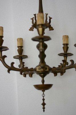 Italian Bronze Chandelier, 1900s-VHF-967896