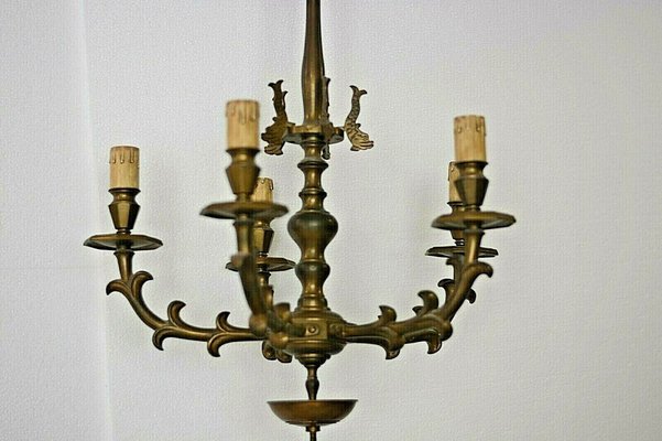 Italian Bronze Chandelier, 1900s-VHF-967896