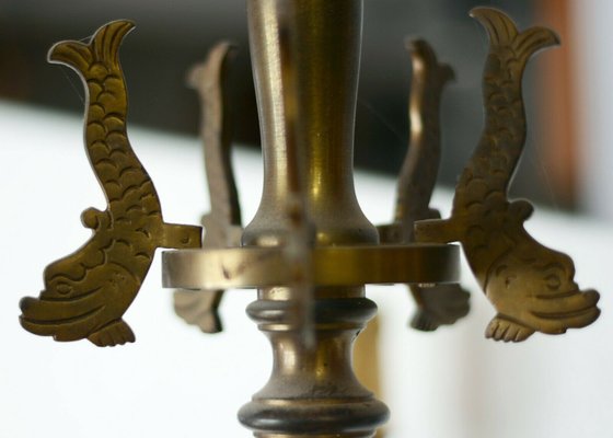 Italian Bronze Chandelier, 1900s-VHF-967896