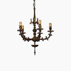 Italian Bronze Chandelier, 1900s-VHF-967896