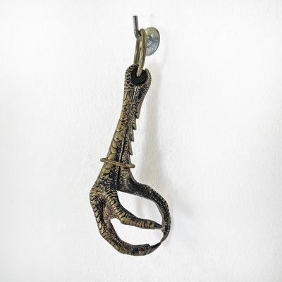 Italian Bronze Claw Game-Holder with Hook, 1800s-GDD-1781081