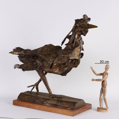 Italian Bronze Rooster by P. Maggioni-VMM-1778170