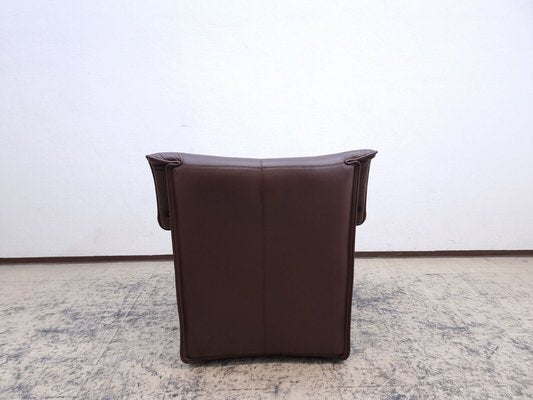 Italian Brown Armchair in Leather by Tobia Scarpa for B&B Italia-BVM-1404605