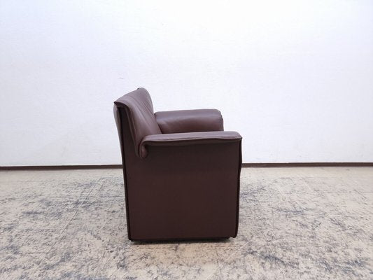 Italian Brown Armchair in Leather by Tobia Scarpa for B&B Italia-BVM-1404605