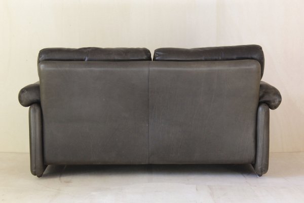 Italian Brown Leather Coronado Sofa by Tobia & Afra Scarpa for B&B Italia / C&B Italia, 1980s-TOI-838221