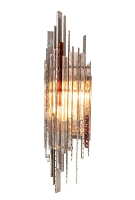 Italian Brutalist Sculptural Wall Lamp by Biancardi & Jordan for Poliarte, 1970s-DEK-932638