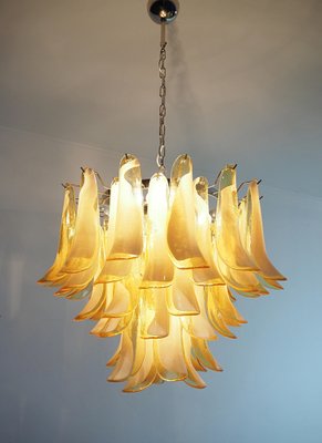 Italian Caramello Petal Chandelier in Murano Glass, 1995-OVO-1706142