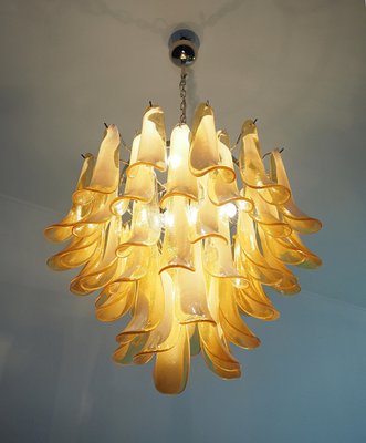 Italian Caramello Petal Chandelier in Murano Glass, 1995-OVO-1706142