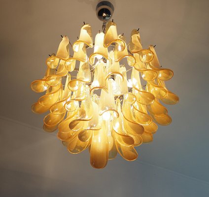 Italian Caramello Petal Chandelier in Murano Glass, 1995-OVO-1706142