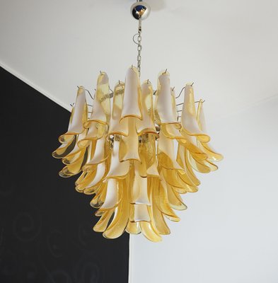 Italian Caramello Petal Chandeliers, 1995, Set of 2-OVO-1706145