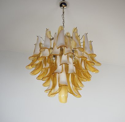 Italian Caramello Petal Chandeliers, 1995, Set of 2-OVO-1706145