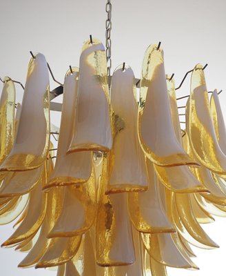 Italian Caramello Petal Chandeliers, 1995, Set of 2-OVO-1706145