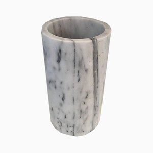 Italian Carrara Marble Umbrella Stand in the Style of Angelo Mangiarotti, 1970s-BA-658450