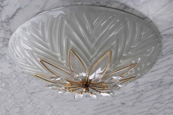 Italian Ceiling Light in Crystal from Stilkronen, Italy, 1980s-FJP-1795270