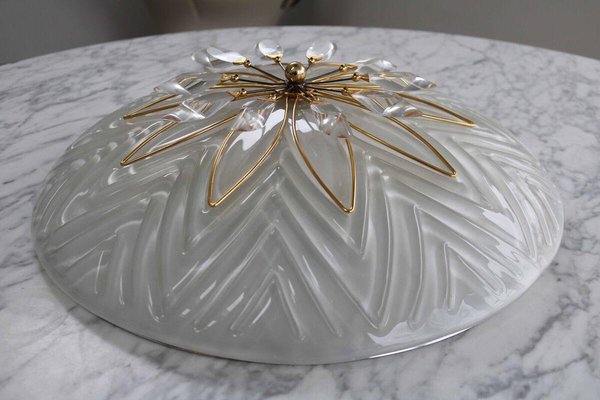 Italian Ceiling Light in Crystal from Stilkronen, Italy, 1980s-FJP-1795270