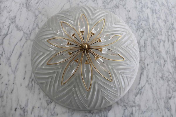 Italian Ceiling Light in Crystal from Stilkronen, Italy, 1980s-FJP-1795270