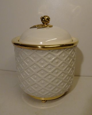 Italian Ceramic and Gilded Brass Pineapple Ice Bucket from Archforma-AWL-1180853