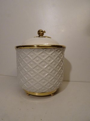 Italian Ceramic and Gilded Brass Pineapple Ice Bucket from Archforma-AWL-1180853