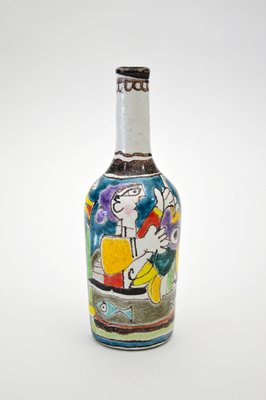 Italian Ceramic Bottle by De Simone, 1950-WG-930876